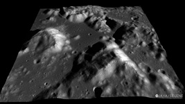 タウラス・リトロー地域。かぐやは月のさまざまな地形の観測に成功(かぐやの地形カメラ撮影)