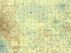 レーザー高度計による観測データを用いた月の地形図