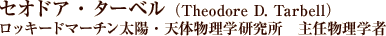 ZIhAE^[x iTheodore D. Tarbellj bL[h}[`zEV̕w@Cw
