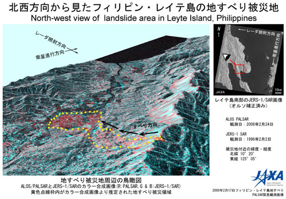 図2 西方向から見たレイテ島