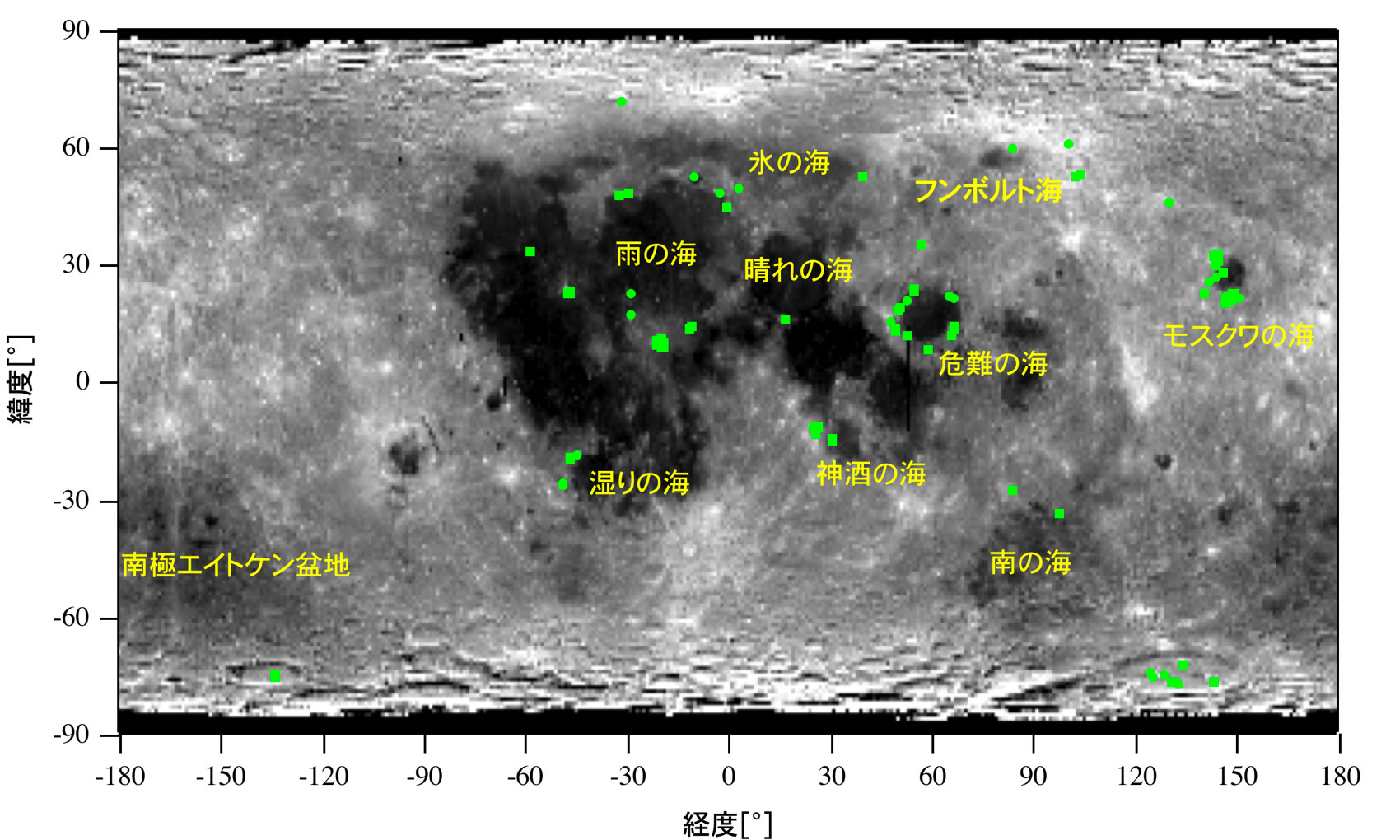 JAXA｜月周回衛星「かぐや（SELENE）」が明らかにした月内部からのカンラン石の全球表面分布とその起源