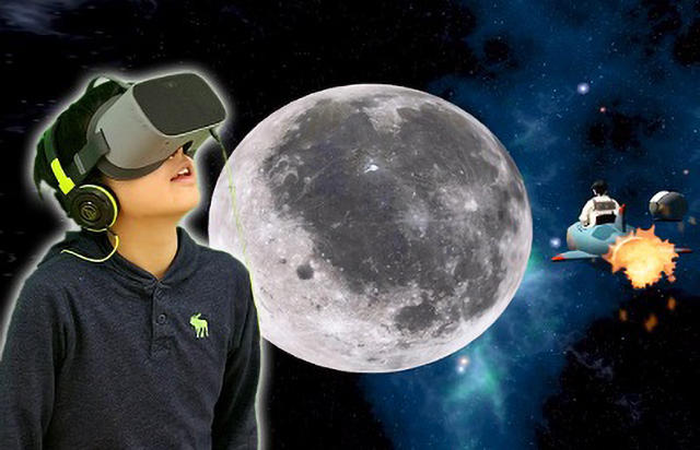 VR月面スキージャンプ