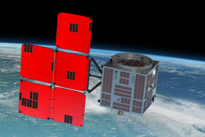 小型実証衛星1号機（RAPIS-1）軌道上想像図