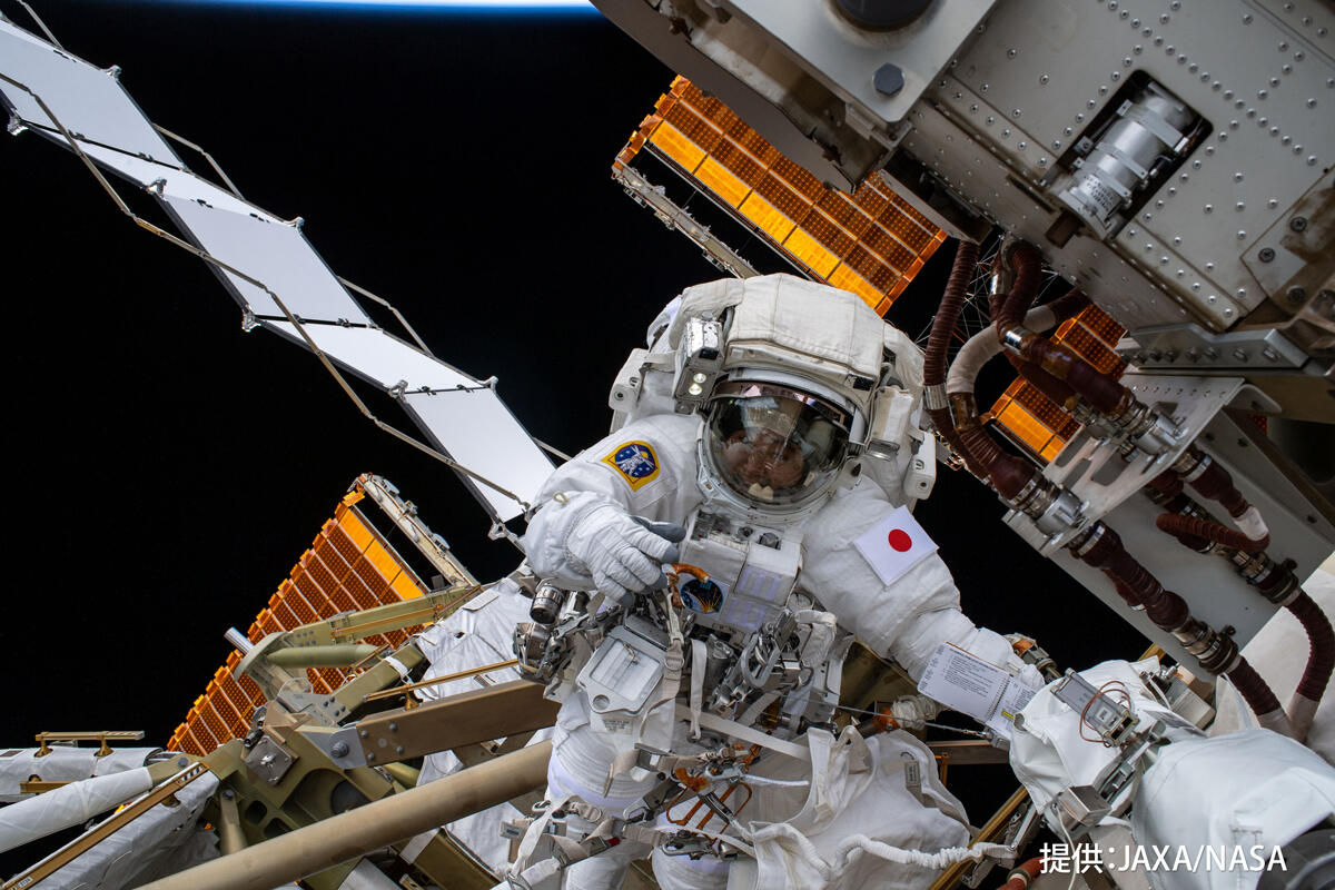 国際宇宙ステーション第68/69次長期滞在クルー若田光一宇宙飛行士が二回目の船外活動を実施