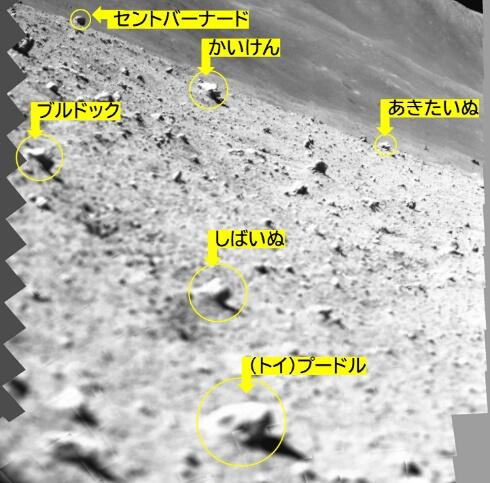 小型月着陸実証機（SLIM）搭載マルチバンド分光カメラ（MBC）による撮影画像