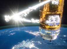 「こうのとり」5号機（提供：JAXA/NASA）