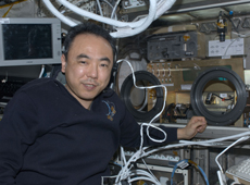 宇宙に長期滞在中の古川宇宙飛行士（提供：JAXA/NASA）