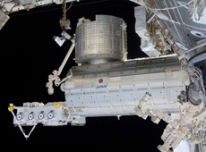「きぼう」日本実験棟（提供：JAXA/NASA）