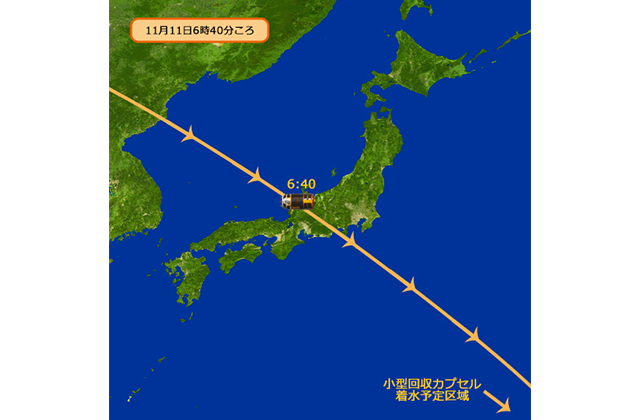宇宙ステーション補給機「こうのとり」7号機(HTV7)の再突入ルートおよび日時について