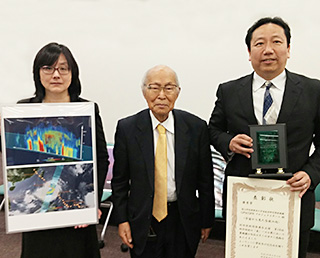 GPM/DPRパネル「宇宙から見た台風の雨」が「科学技術の『美』パネル展」優秀賞を受賞