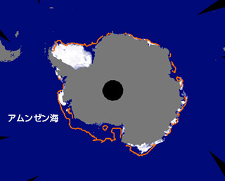 南極域の海氷面積が観測史上最小を記録